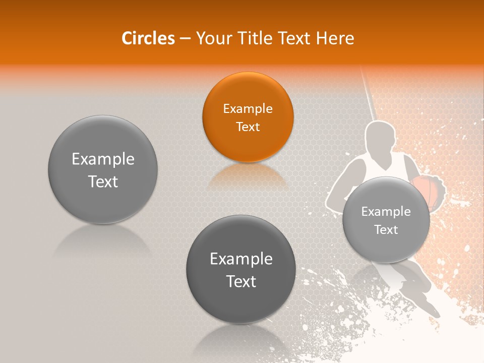 Orange Man Teamwork PowerPoint Template