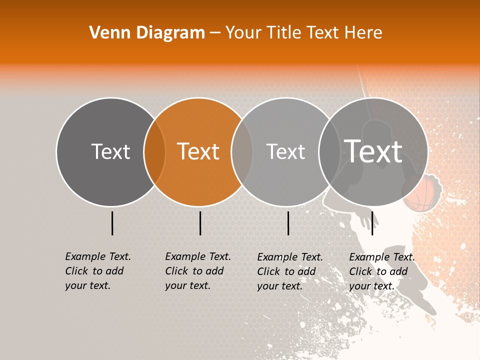 Orange Man Teamwork PowerPoint Template