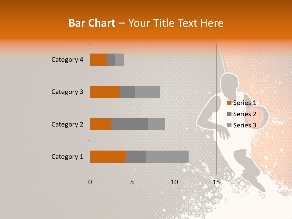 Orange Man Teamwork PowerPoint Template