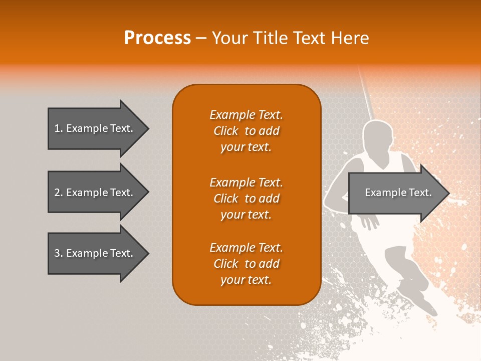 Orange Man Teamwork PowerPoint Template