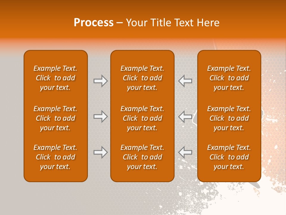 Orange Man Teamwork PowerPoint Template