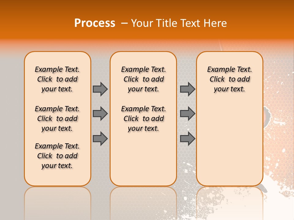 Orange Man Teamwork PowerPoint Template