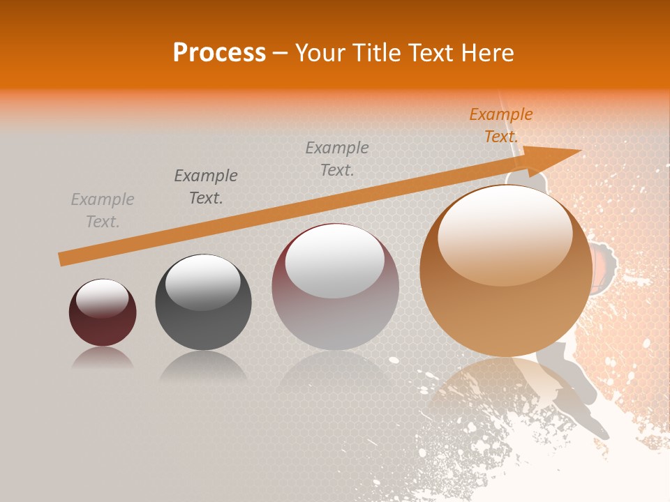 Orange Man Teamwork PowerPoint Template