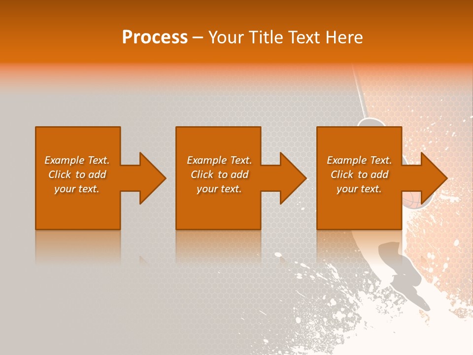Orange Man Teamwork PowerPoint Template