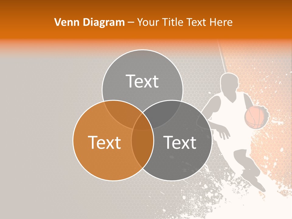 Orange Man Teamwork PowerPoint Template