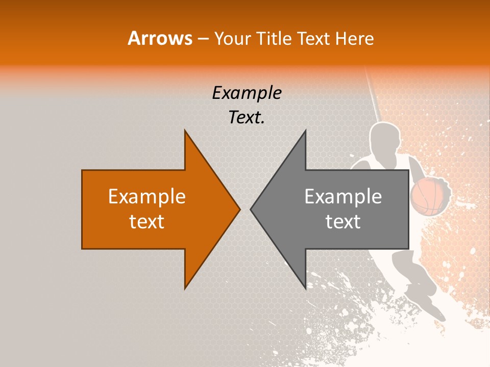 Orange Man Teamwork PowerPoint Template