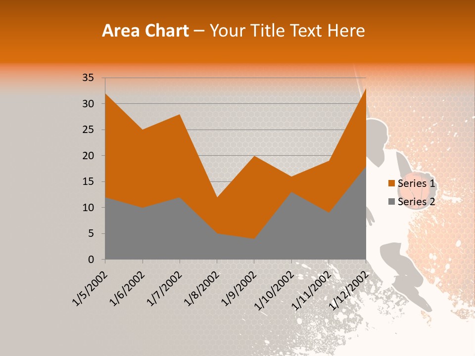 Orange Man Teamwork PowerPoint Template