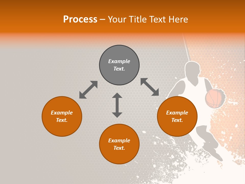 Orange Man Teamwork PowerPoint Template