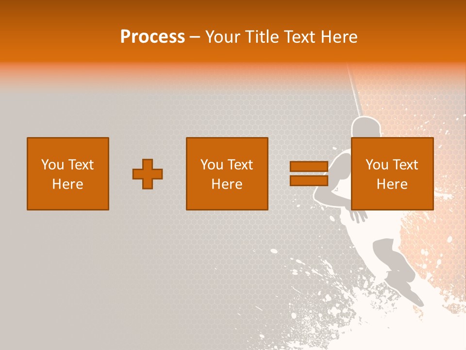 Orange Man Teamwork PowerPoint Template