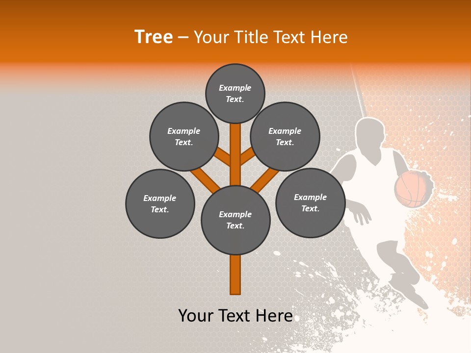 Orange Man Teamwork PowerPoint Template