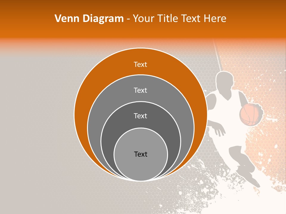 Orange Man Teamwork PowerPoint Template