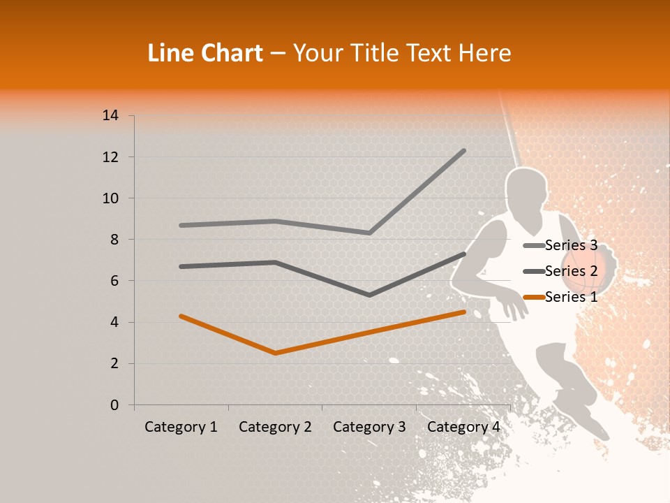 Orange Man Teamwork PowerPoint Template