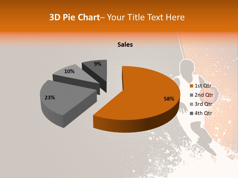 Orange Man Teamwork PowerPoint Template
