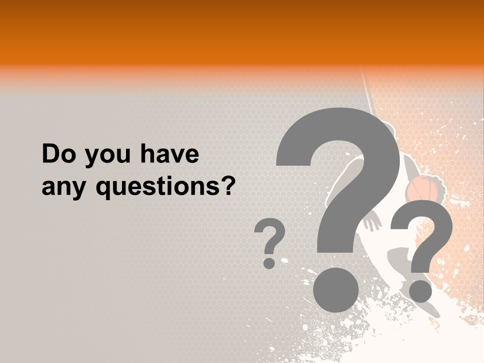 Orange Man Teamwork PowerPoint Template