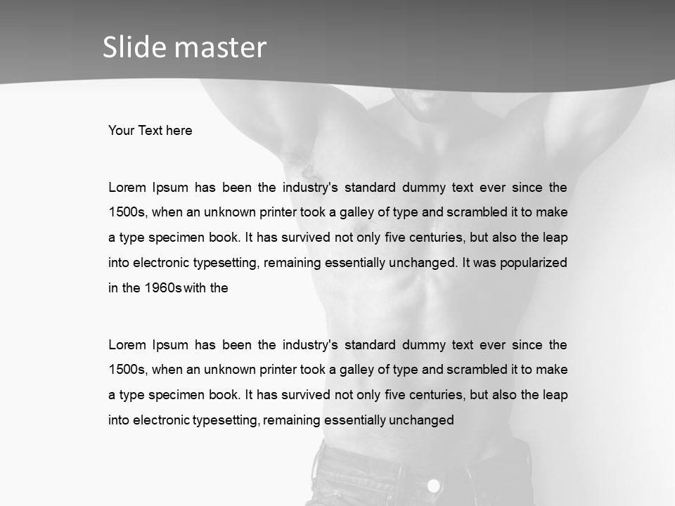 Nature Masculine Naked PowerPoint Template