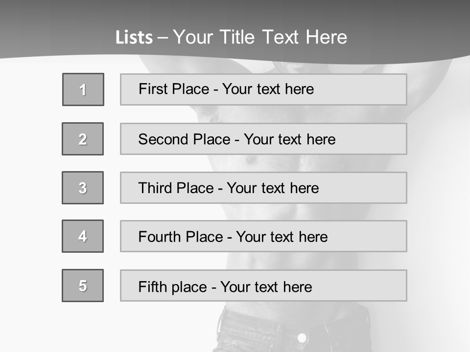 Nature Masculine Naked PowerPoint Template