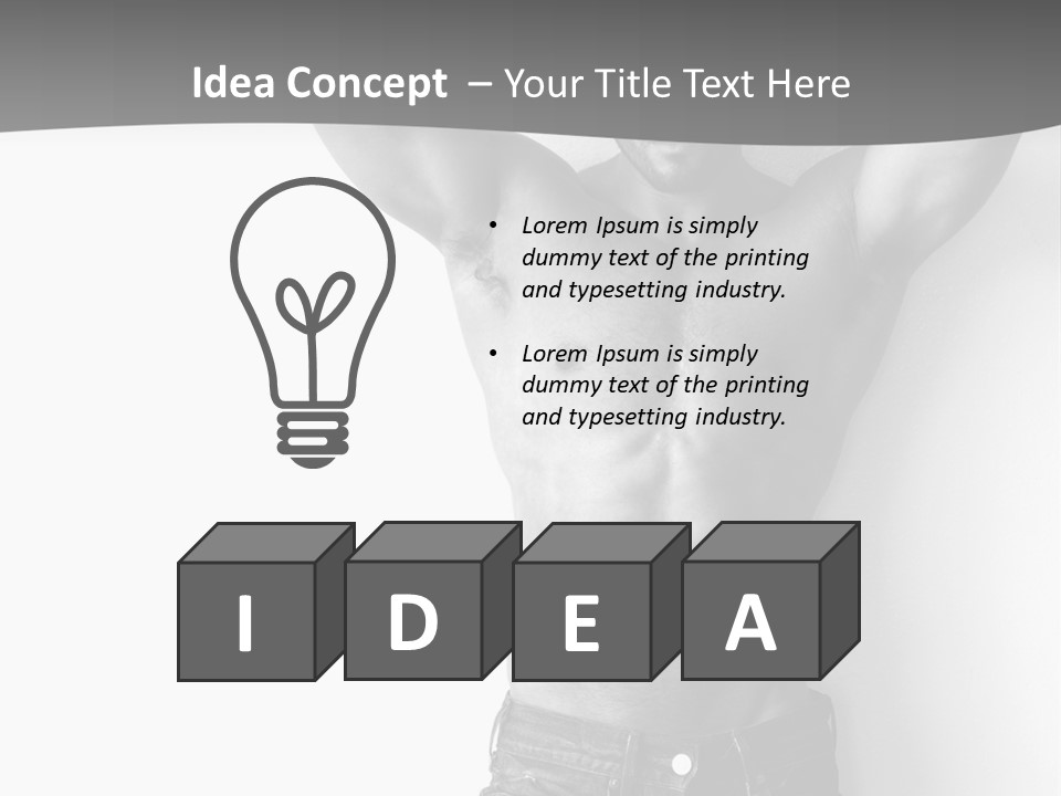 Nature Masculine Naked PowerPoint Template