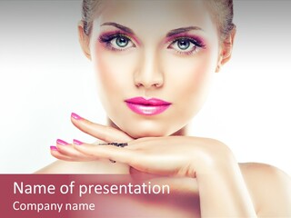 Colour Bright Nail PowerPoint Template