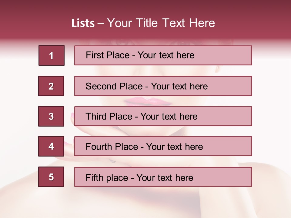 Colour Bright Nail PowerPoint Template