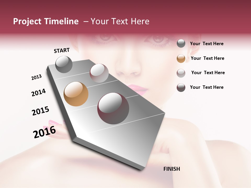 Colour Bright Nail PowerPoint Template