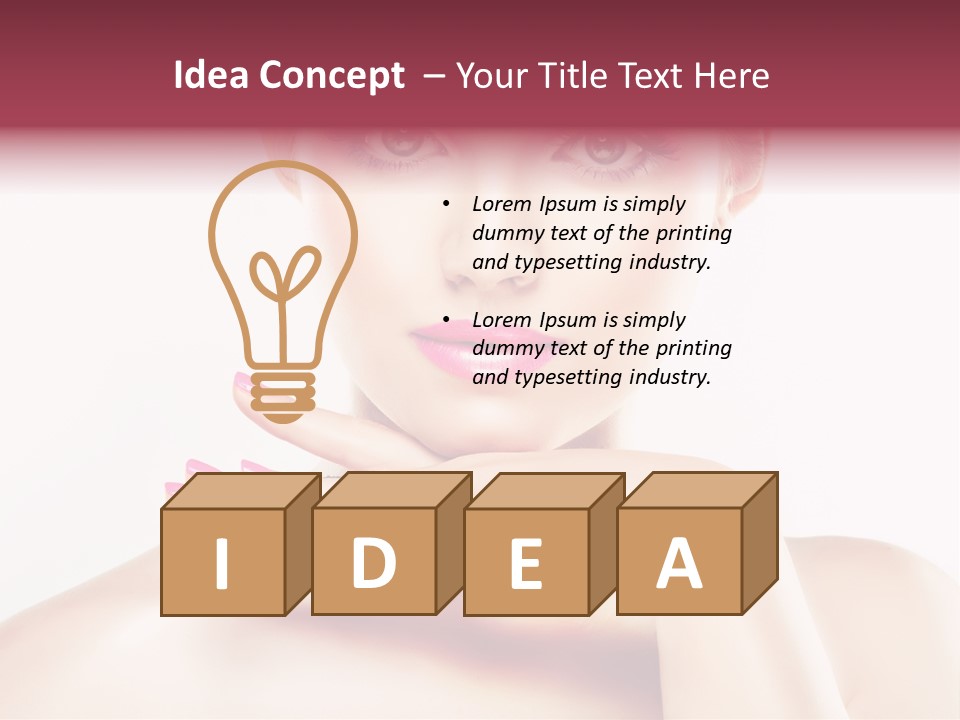 Colour Bright Nail PowerPoint Template