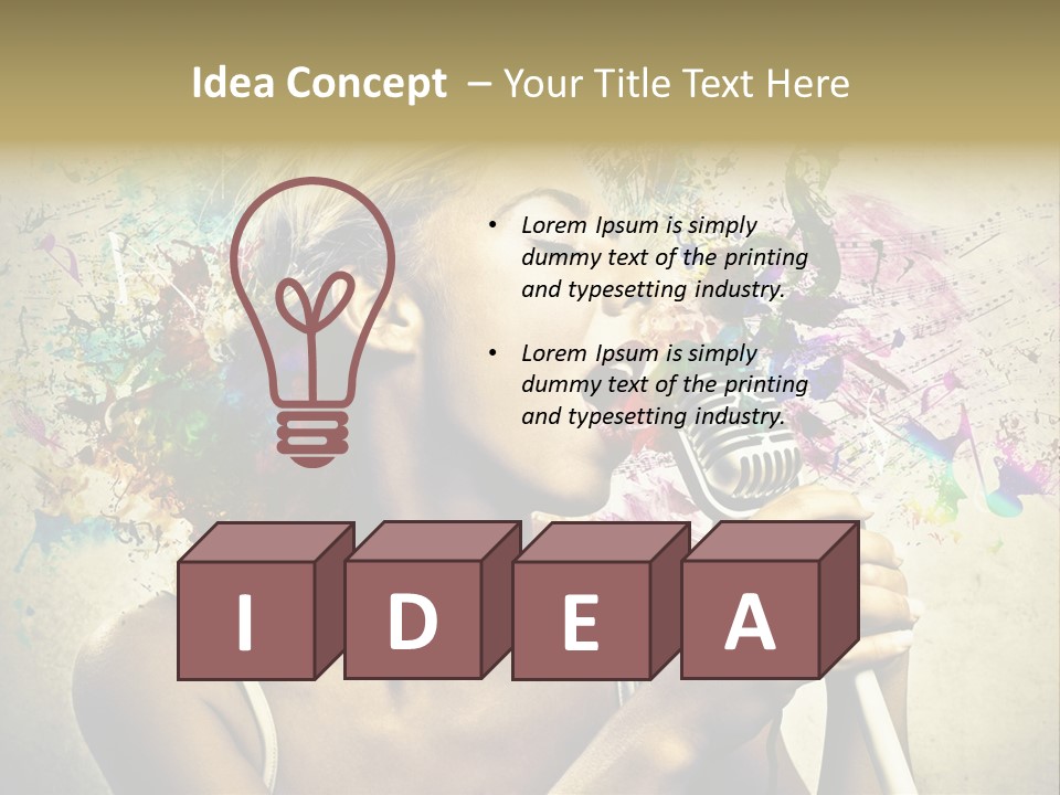 Scream Color Stereo PowerPoint Template