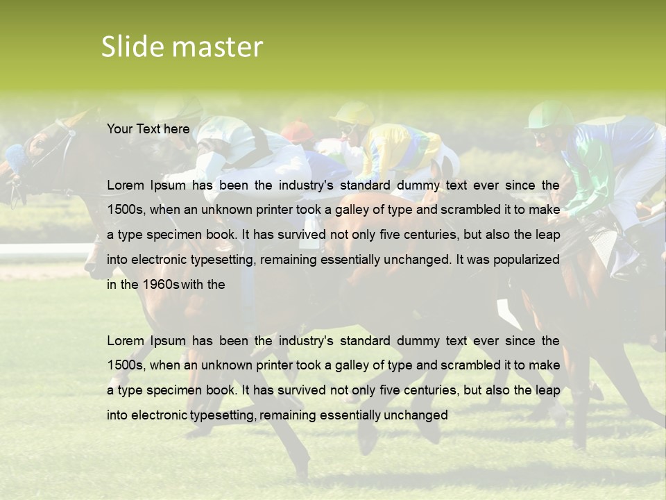 Pricing Gallop Trot PowerPoint Template
