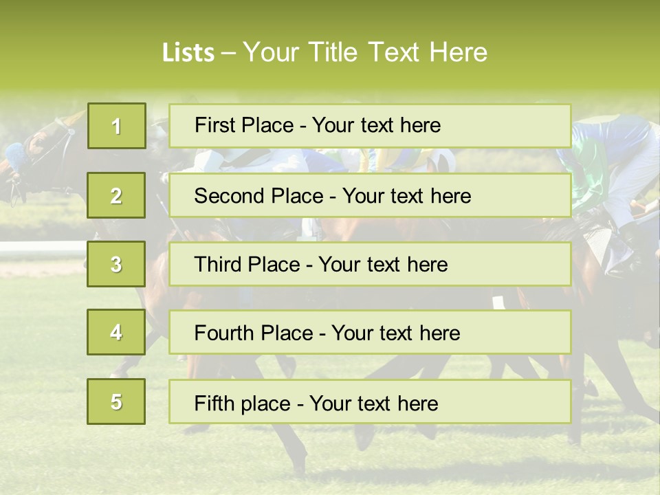 Pricing Gallop Trot PowerPoint Template