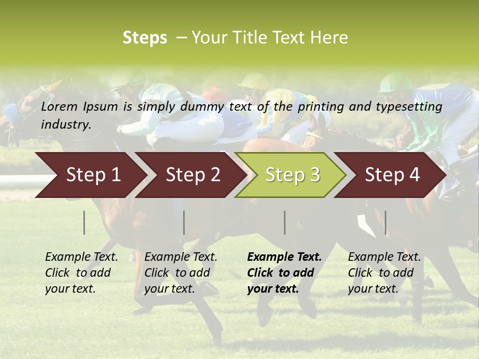 Pricing Gallop Trot PowerPoint Template