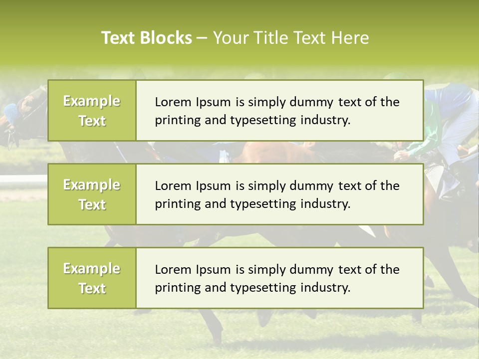 Pricing Gallop Trot PowerPoint Template