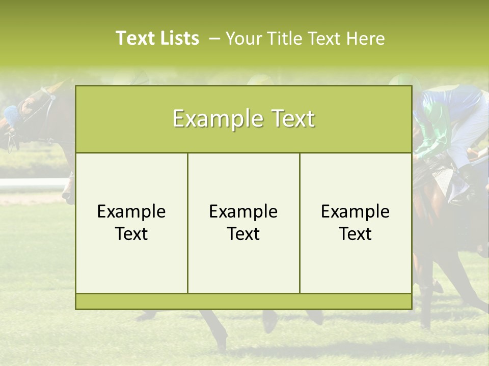 Pricing Gallop Trot PowerPoint Template