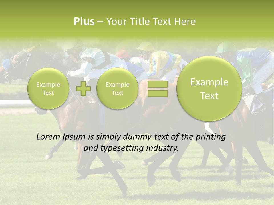 Pricing Gallop Trot PowerPoint Template