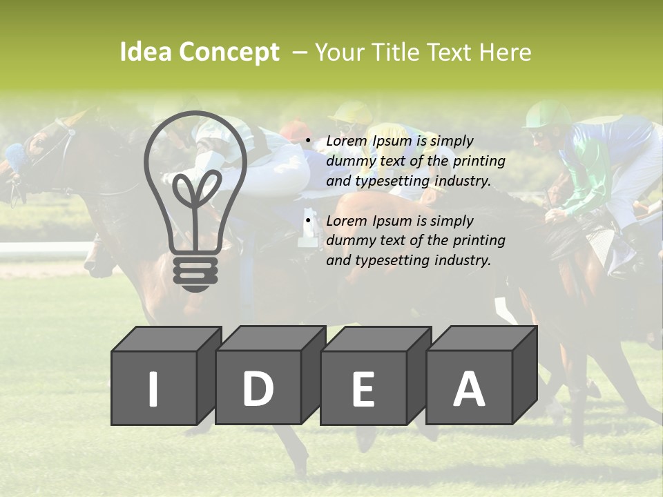 Pricing Gallop Trot PowerPoint Template
