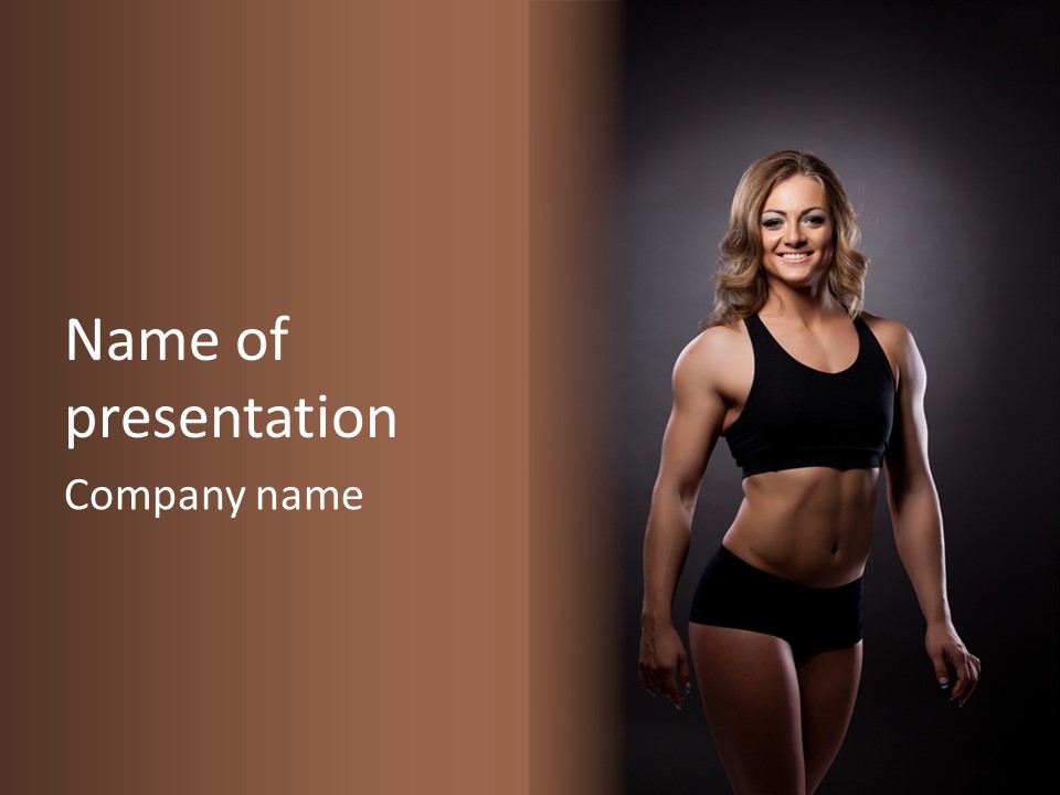 Artistic Sport Fitness PowerPoint Template