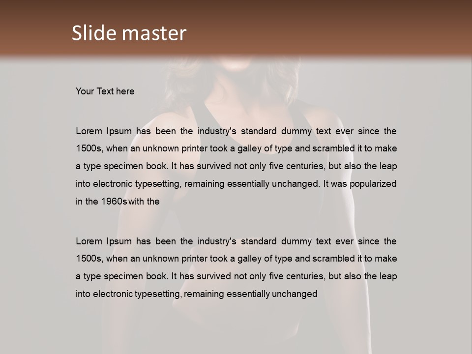 Artistic Sport Fitness PowerPoint Template