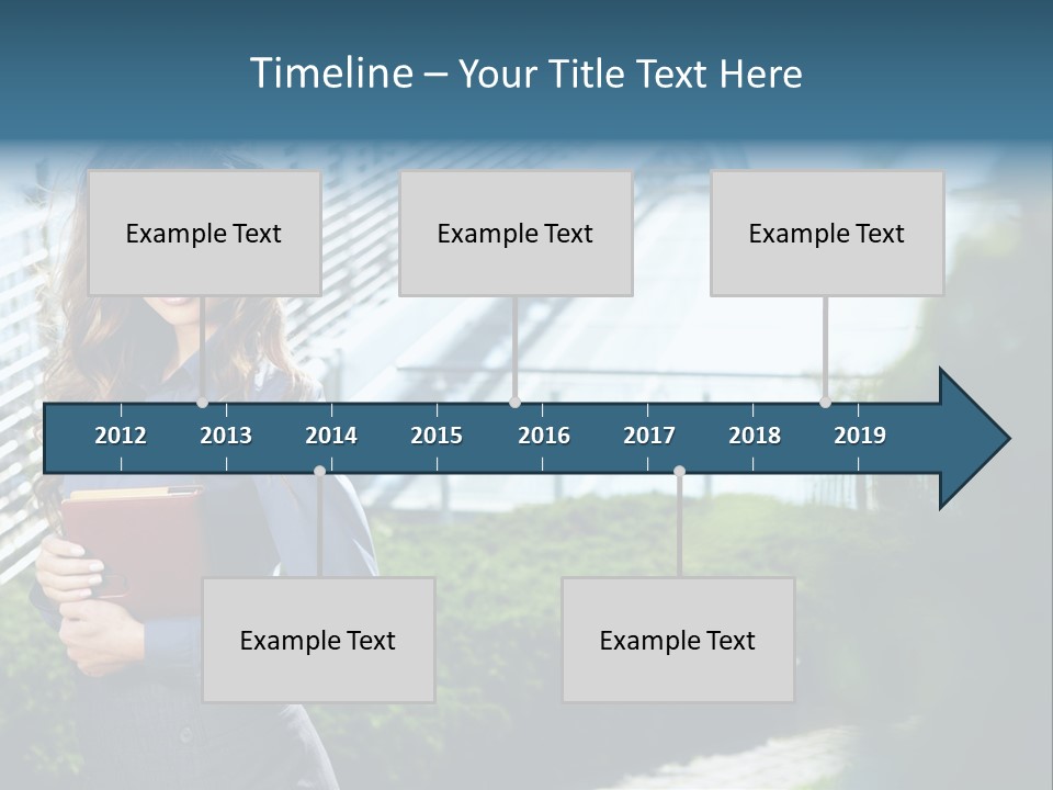 Green Flower One PowerPoint Template
