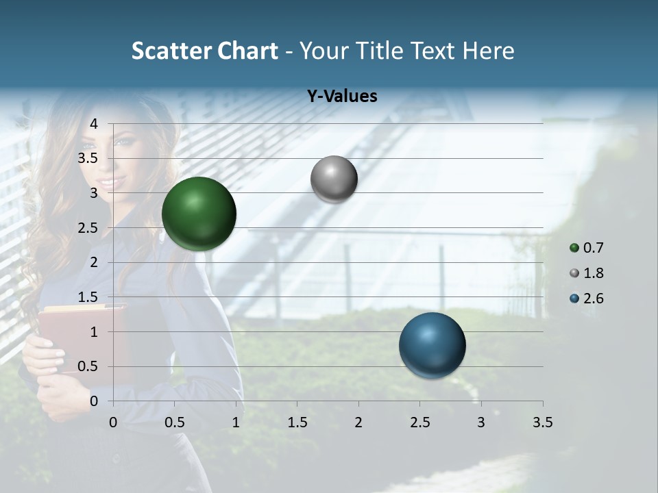 Green Flower One PowerPoint Template
