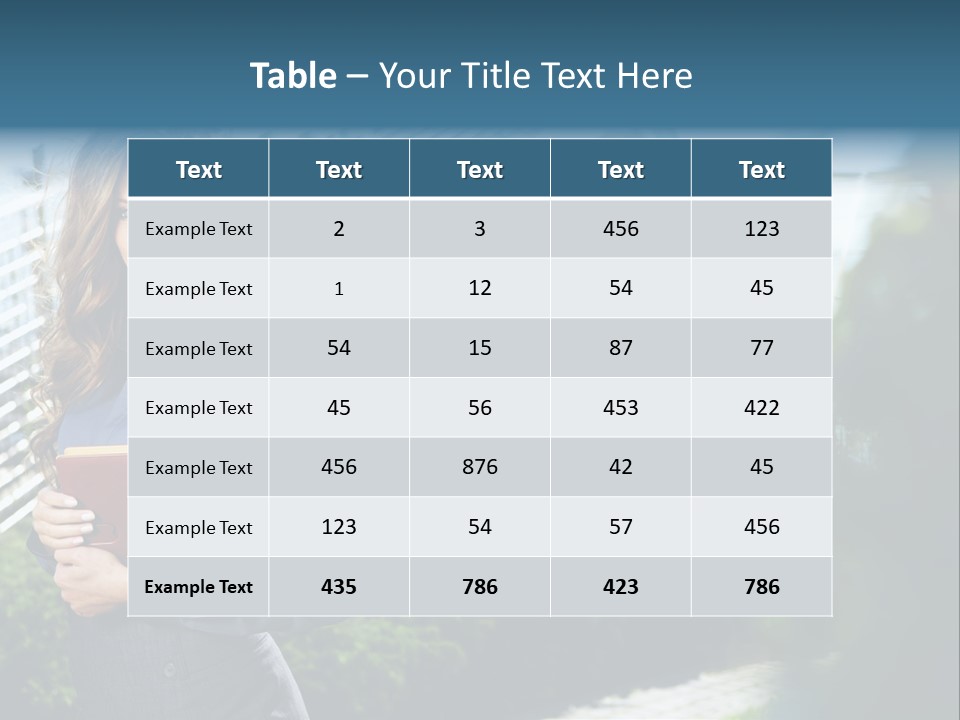 Green Flower One PowerPoint Template