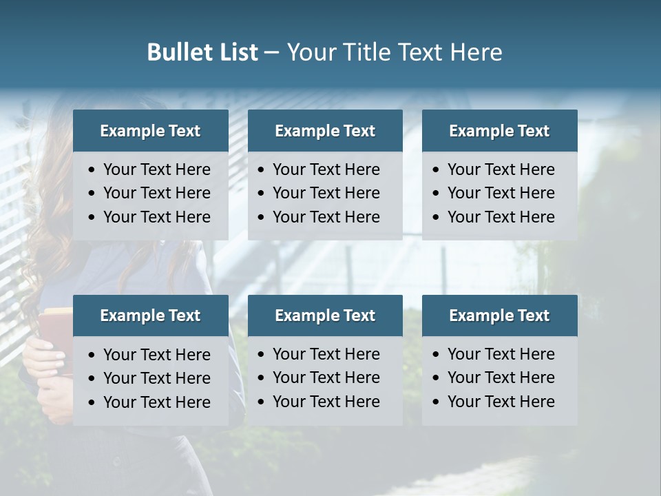 Green Flower One PowerPoint Template