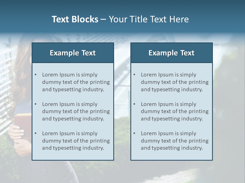 Green Flower One PowerPoint Template