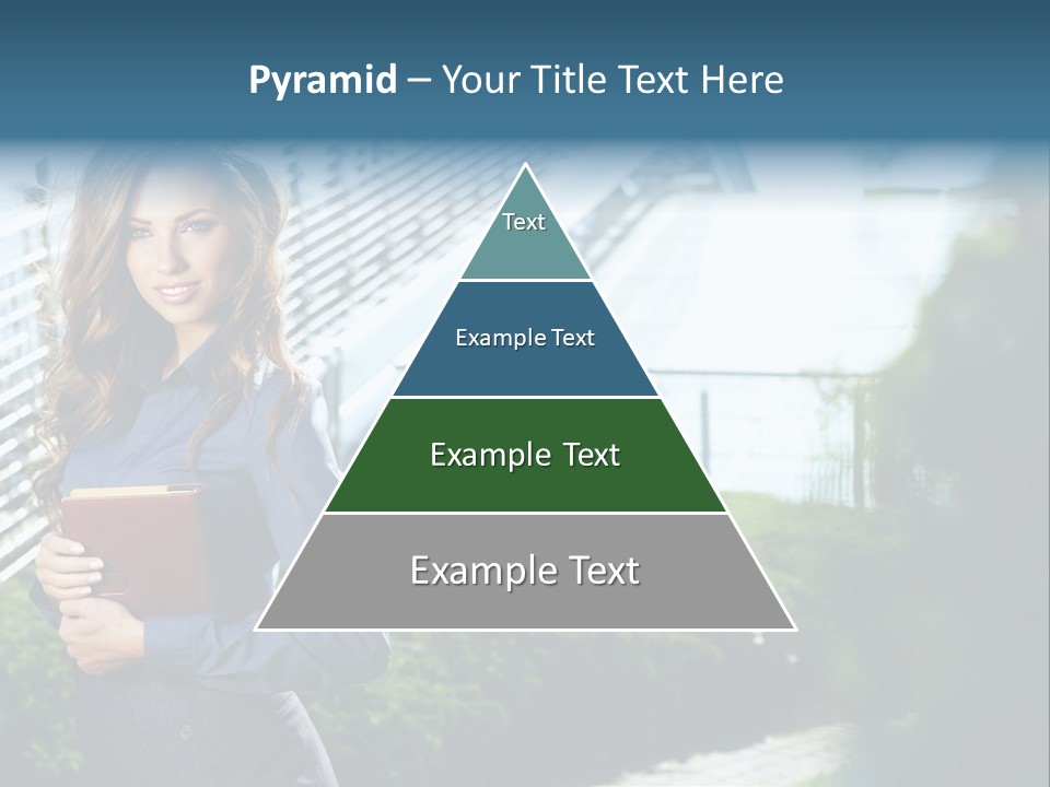 Green Flower One PowerPoint Template