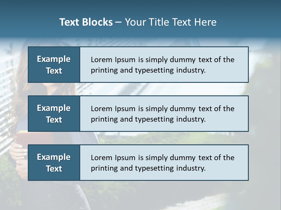 Green Flower One PowerPoint Template