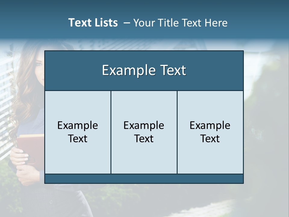 Green Flower One PowerPoint Template