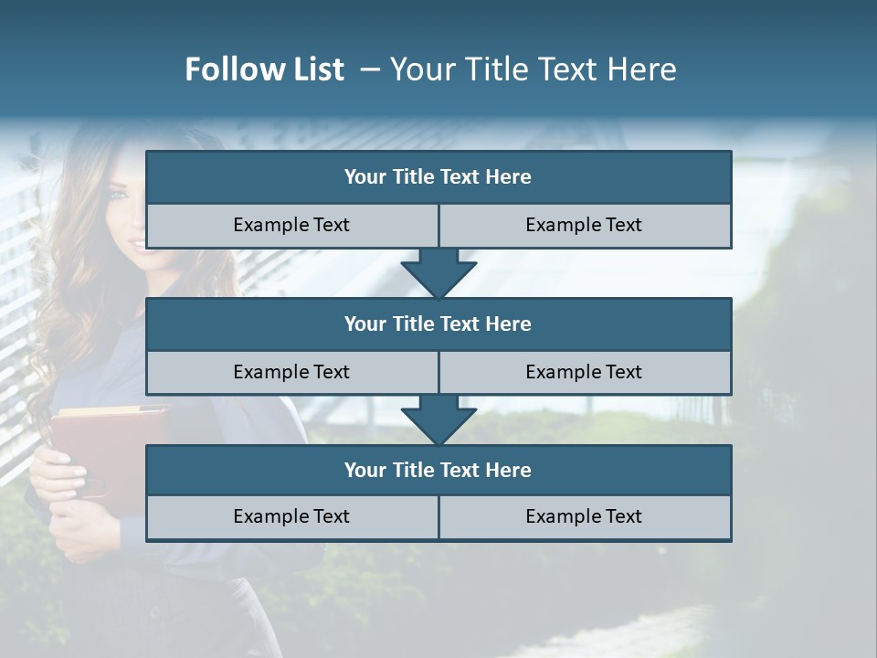 Green Flower One PowerPoint Template