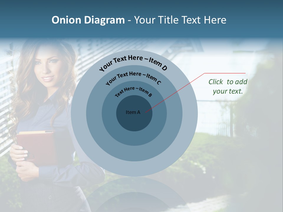 Green Flower One PowerPoint Template