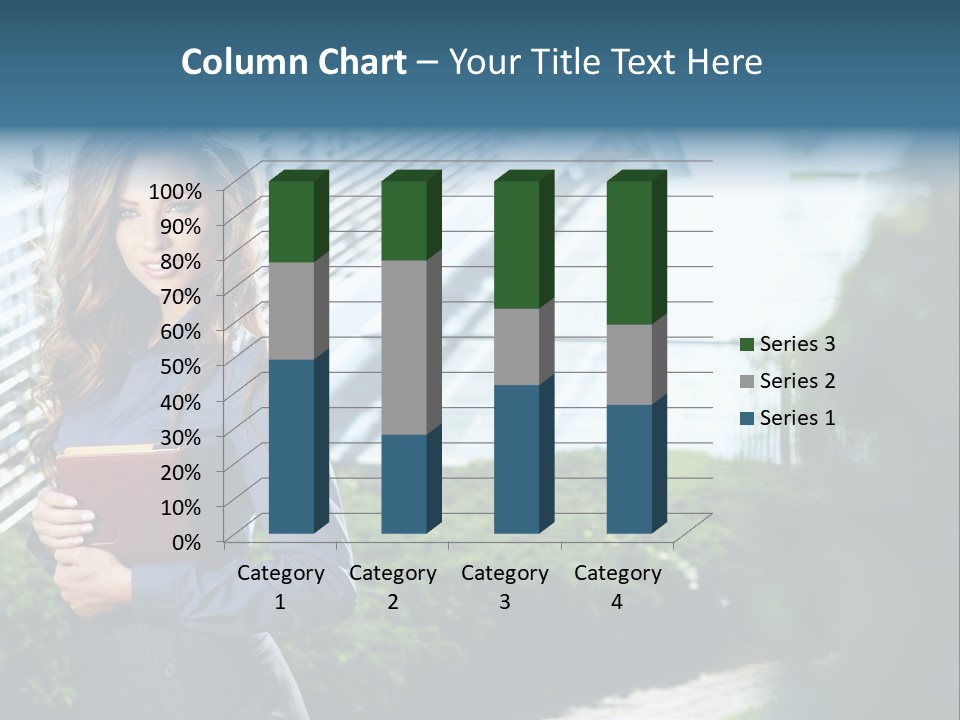 Green Flower One PowerPoint Template