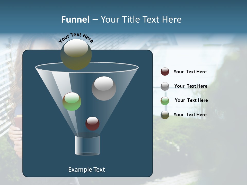 Green Flower One PowerPoint Template