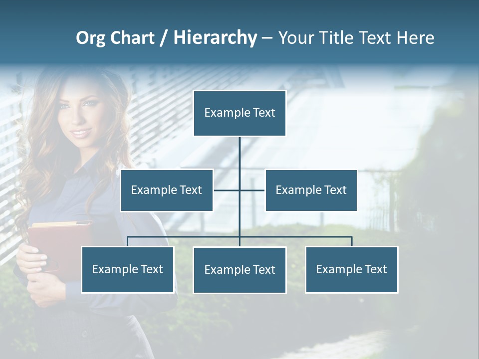 Green Flower One PowerPoint Template