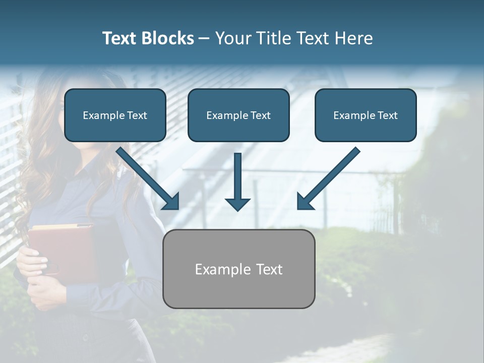 Green Flower One PowerPoint Template