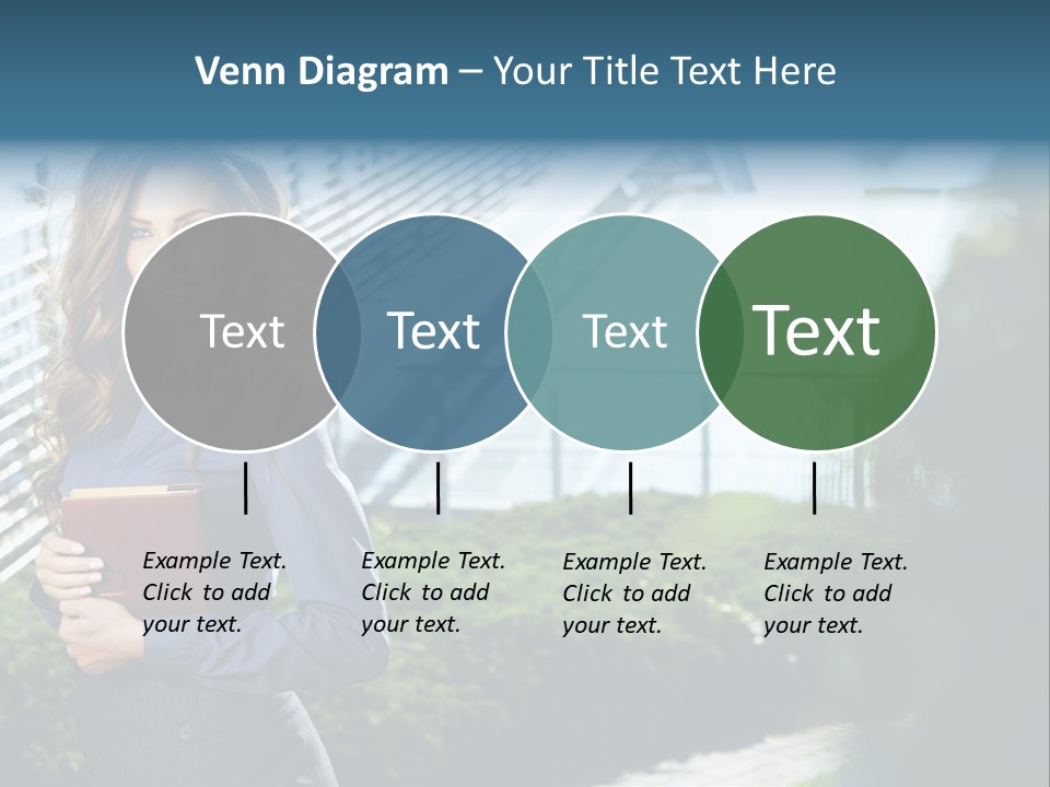 Green Flower One PowerPoint Template